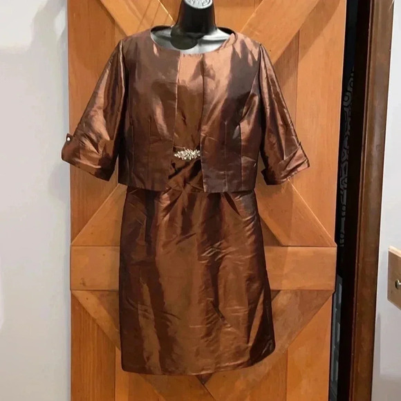 Chocolate Brown Formal Dress - Picture 1 of 8